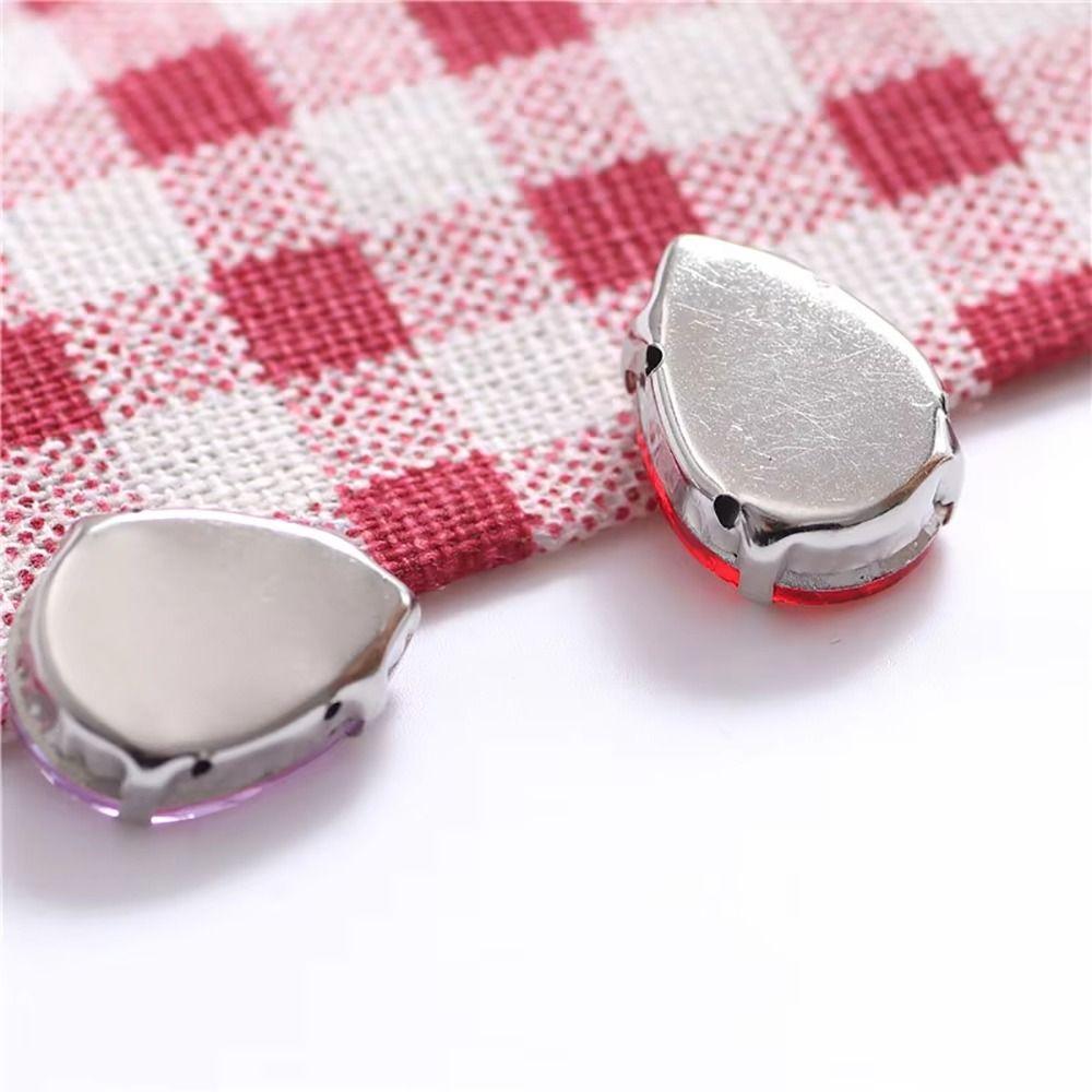 50Pcs/Pack Sew On Glass Crystal Stones Diamond Beads Ornament  DIY Garment Clothes Shoes