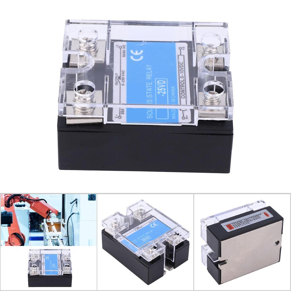 BERM Solid State Relay Single Phase with High Performance Optocoupler Control 0 10VDC Load 0 250VAC(BERM 25VD )