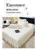 Lace Princess Floor-Length Bed Sheet with Ruffled Hem