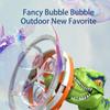 ABS Fan Dinosaur Bubble Machine Bubble Dinosaur Outdoor Toys Handheld Electric Dinosaur Bubble Machine Bubbles in Bubble