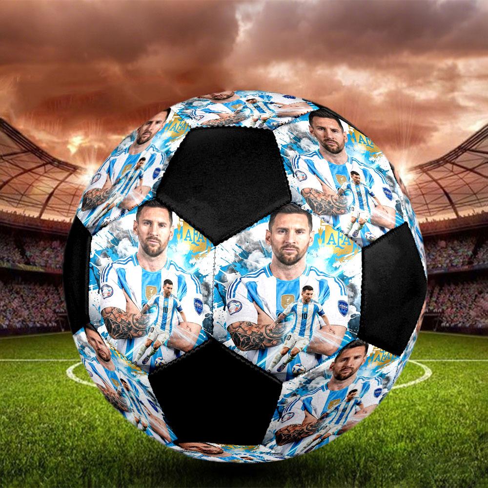 1pc Messi Soccer Ball Size 5 Indoor Soccer Ball Fashion Colorful Backyard Game - Great For Sports Fans Gift HE49