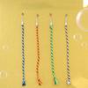 4PCS Interactive Cat Toy Satin Ribbon Bell Cat Stick Toys Kitten Playing Teaser Wand Toy Cat Supplies Replacement Head