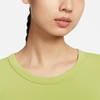 Nike One Fitted Dri-FIT Solid Color Crew Neck Slim Fit Casual Quick-Dry Crop Top Short Sleeve T-Shirt Women Tops Pear-Green FN2805-377