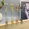 Multi-functional Double-head Metal Clip for Home Document Organization