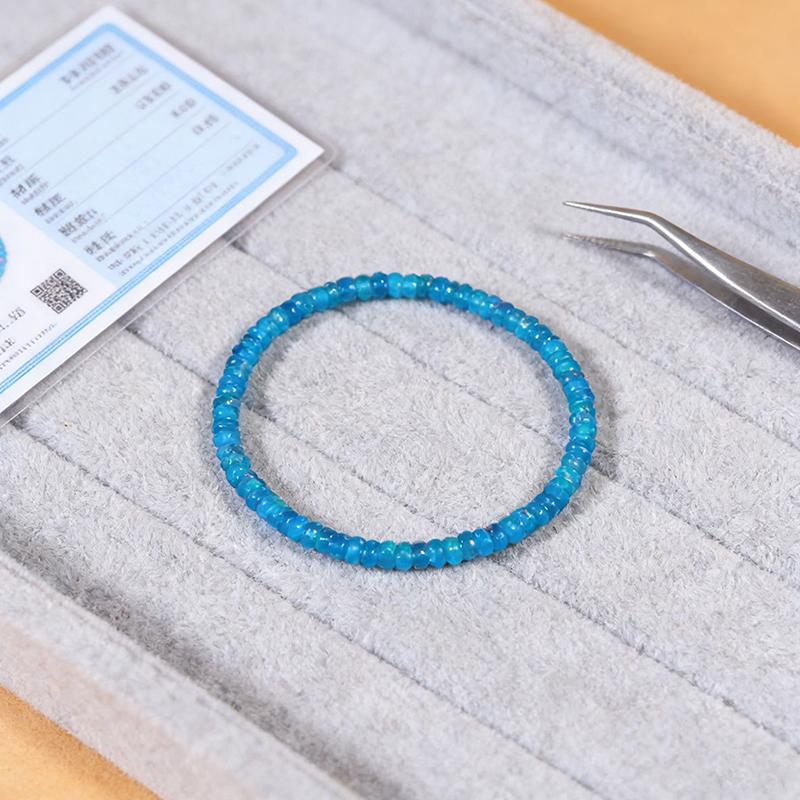 Pulsera de Ópalo Natural Para Mujeres Cuerda Elástica Extensible Joyería de Cristal Curativo Ayuda a Mantener el Equilibrio Emocional