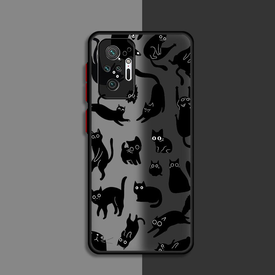 Case for Xiaomi Redmi Note 14 10 11 12 13C A4 14C 9S 13 Pro Plus Funda Back Phone Cover Cute Cartoon Cat