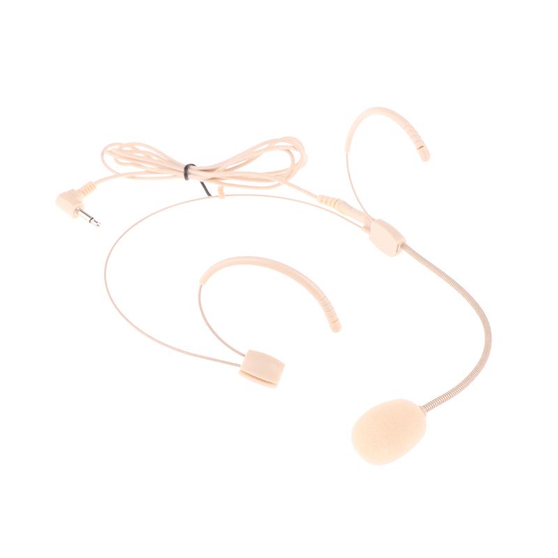 3.5Mm Portable Head Mounted Earhook Wired Headset Microphone Loudspeaker Speech Teaching Conference Stage Performance Speakermic