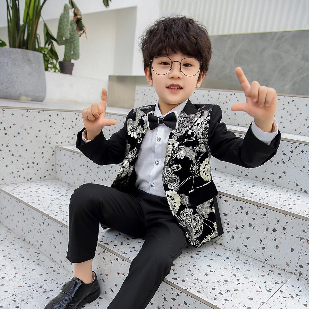 Children's Flower Girl & Piano Performance Suit Set - Trendy Catwalk Outfit