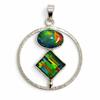 Natural Opal Pendant 36ct 925 Sterling Silver Gemstone Fancy October Birthstone for Gem Collections