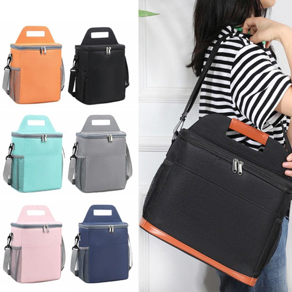 Portable Ice Fridge Bag Thickened Lunch Food Thermal Box Handbags Insulated Lunch Bag  Hiking