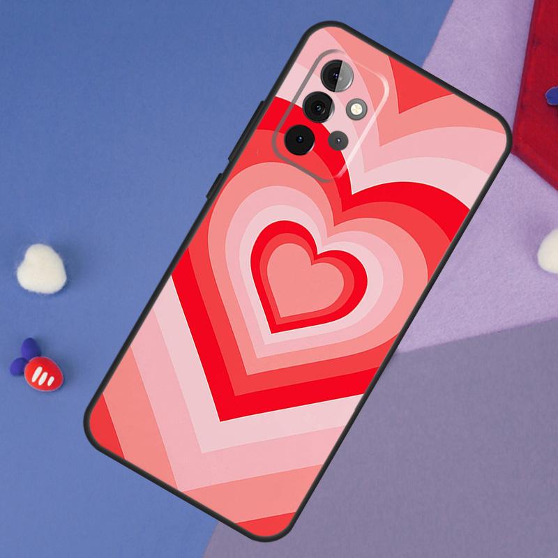 

Latte Love Groovy Coffee Heart Pink Case For Samsung Galaxy A14 A56 A36 A26 A16 A06 A54 A34 A12 A32 A52 A13 A33 A53 A15 A35 A55 Samsung A24 4G