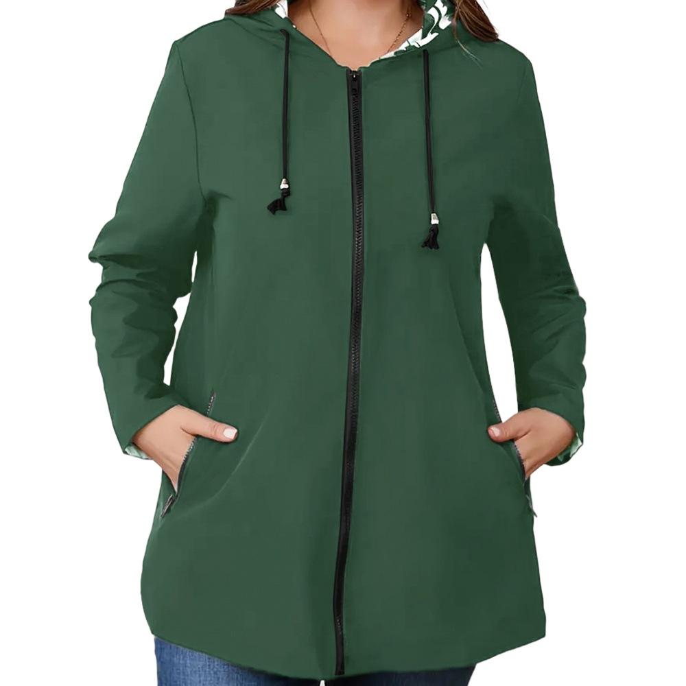 2025 Amazon Popular Windbreaker Zipper Hooded Lightweight Outdoor Windbreaker Thin Outdoor Jacket Women