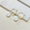 Big Pearl Stud Earrings Women'S Retro Earrings Earrings 925 Premium Ear + Niche, Earrings