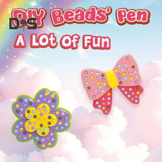 DIY Faux Diamond Painting Kit Cartoon Princess Beads Painting Set Pen Beads Stickers Patterns Painting Kit Gift for Beginners Kids