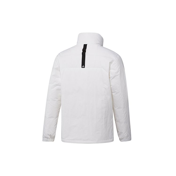 Adidas Casual Outdoor Warm Windproof Stand Collar Down Jacket Men Outerwear White IL8921
