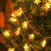 Christmas Snowflake String Lights 10/20/40/80 LED USB Operated Waterproof Fairy Lights Bedroom Garden Party Decoration