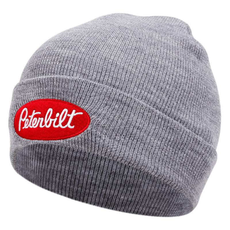 Peterbilt Embroidered Knitted Hat Winter Warm Men'S And Women'S Wool Hat Autumn And Winter Cold Hat