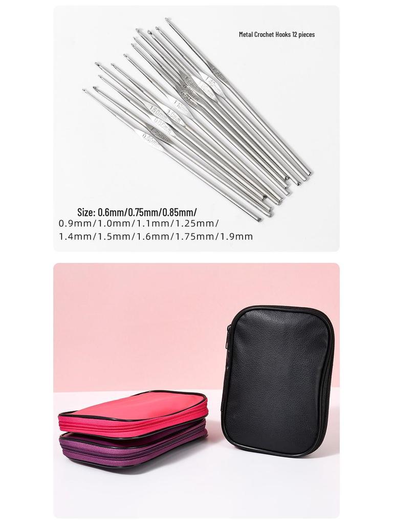 22-Piece Crochet Hook Set: Handmade DIY Sweater Knitting Kit
