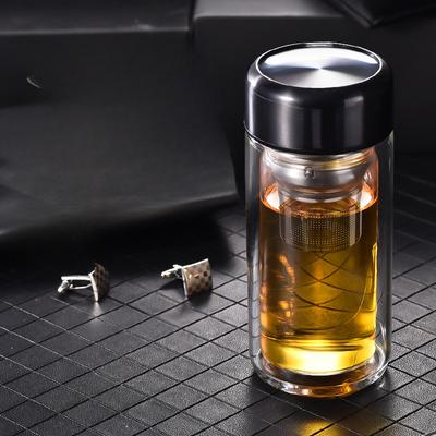 Ceașă de ceai din sticlă cu două straturi pentru bărbați și femei