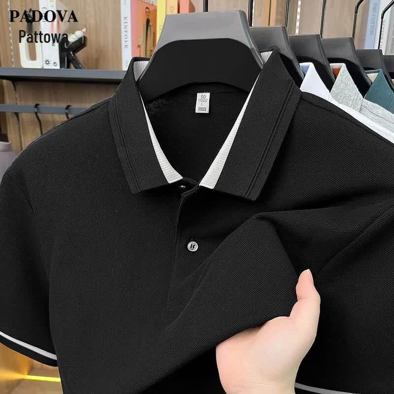 Men s Mercerized Cotton Short Sleeve Polo Shirt 2XL