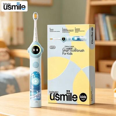 Q20 Kinder Smart Schall-Elektrische Zahnbürste CN-Stecker (Adapter enthalten)