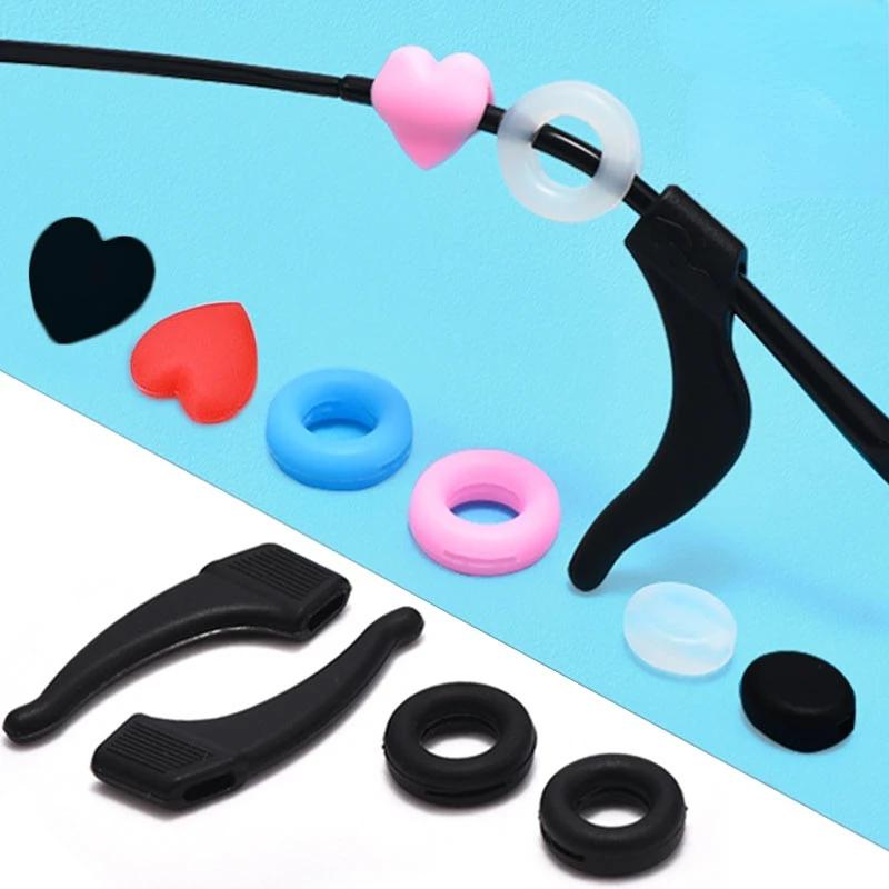 Silicone Anti-slip Ear Hook Glasses Leg Ear Sleeve Bracket Fastener Clear Eyeglasses Accessories Grip Anti-fall Eyewear Holder