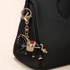 Oil Painting Car Key Chain Cartoon Bag Hanging Ornaments Fashion Horse Keychain  Women