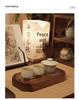 Walnut Chinese Style Solid Wood Tea Tray for Gongfu Tea Ceremony - Compact Water Storage for Home or Office Use