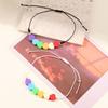 2Pcs Candy Color Rainbow Heart Bracelet Adjustable Friendship Braided Bracelet  Gifts
