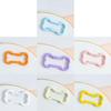 Zinc Alloy Bone Keychain Decoration Spring Operated Clasp Available In 6 Playful Color Options