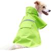 Pet Raincoat Dogs With Reflective Stripes Waterproof Hooded Cape Small To Large Breeds Golden Retriever