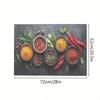 1Pcs Vibrant Spices HerbsRubber Drying Mat Tableware For Coffee Shop Kitchen Carpet Tableware Durable Diatom Mud Table Mat Pet Coffeeware Mat