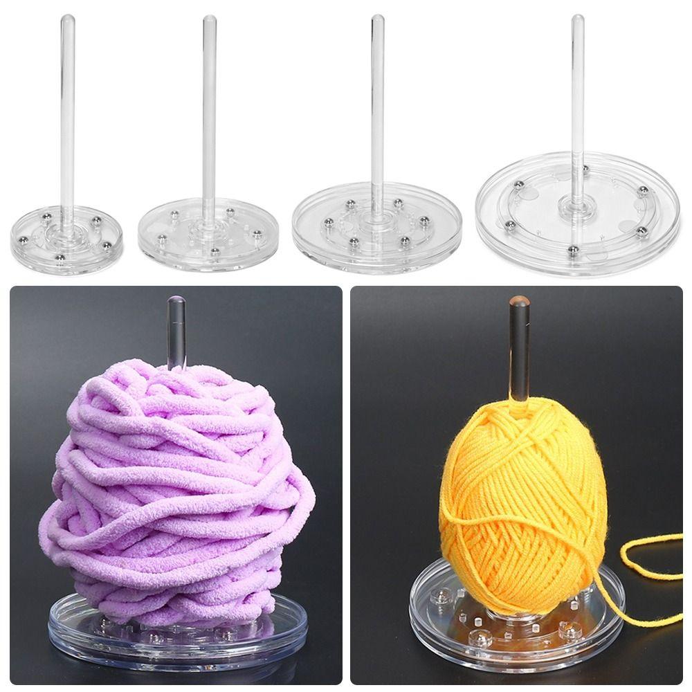 Plastic Yarn Axis Frame Portable Rotatable Yarn Holder Anti-tangle Detachable Knitting Tool Home Knitting