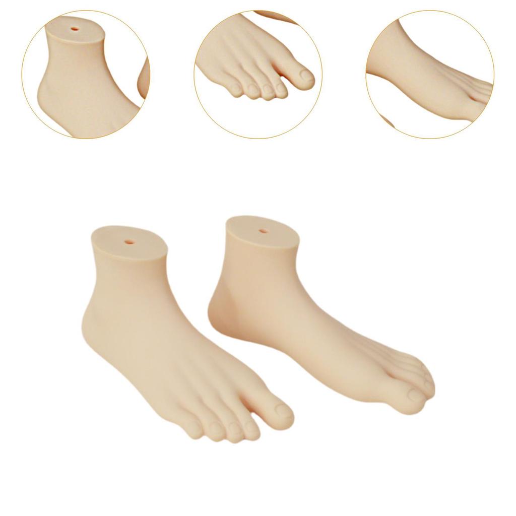 2x Mannequin Foot Display Model Manikin Feet Jewelry Display Showcase Ankle