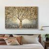 Abstract Art Golden Tree Oil Painting Modern Prints Pictures and Posters Nordic Living Room Home Wall Decoration Cuadros