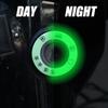 Pegatinas luminosas para la cubierta del anillo de la llave de encendido de la motocicleta o el coche eléctrico, decorativas y luminiscentes, para el interruptor de luz fluorescente.