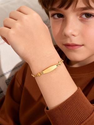 Custom Name Bracelet for Newborn Baby Girls, Stainless Steel Butterfly ID Bar Bangle, Waterproof Personalized Birthday Gift