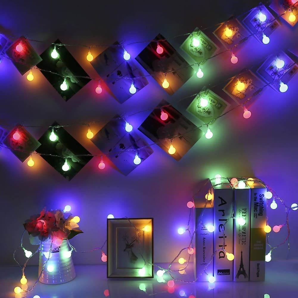 LED Globe Ball String Lights Battery Power Twinkle Lighting Christmas Wedding Party Decor Waterproof Garland Fairy String Lights