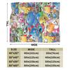 Dragon Quest Slimes Blankets Soft Warm Flannel Throw Blanket Cover for Bed Living room Picnic Travel Home Couch