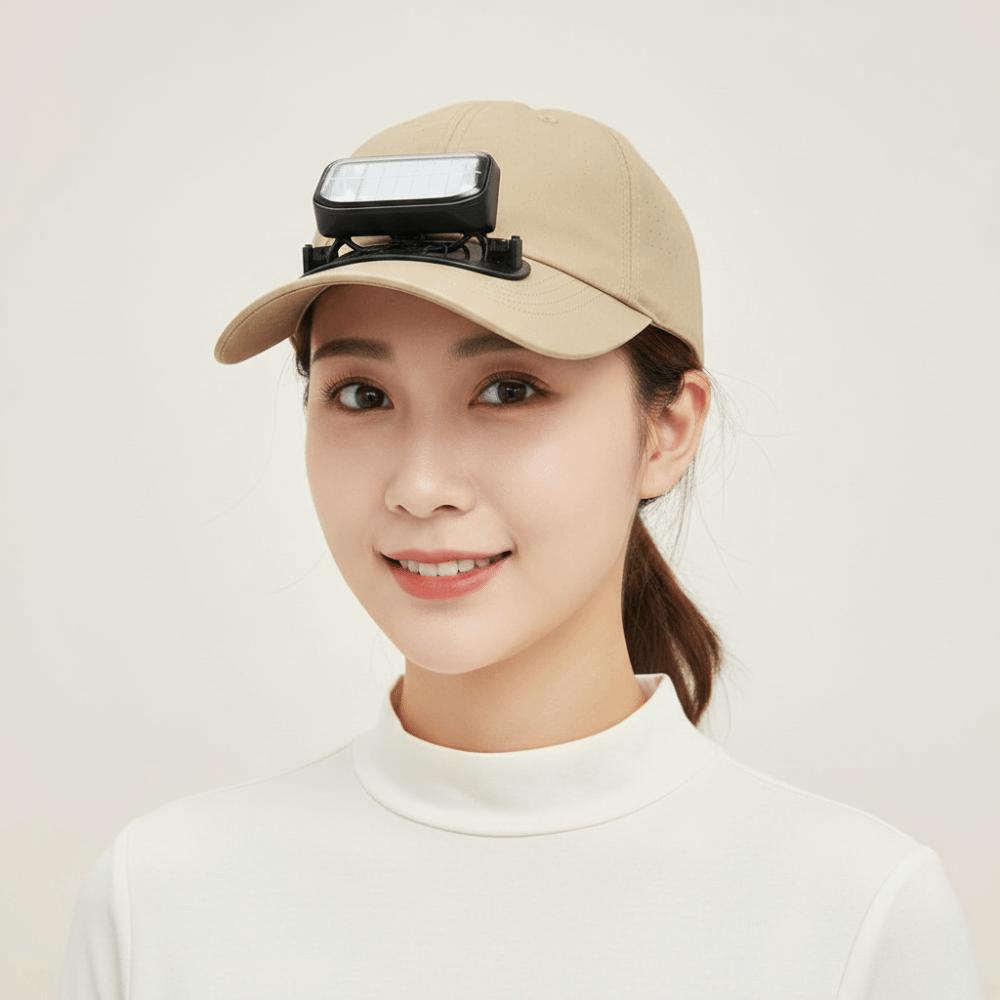Solid Color Rechargeable Fan Hat Portable Cooling Fan Peaked Cap for 3.7V/300mAh Women / Men