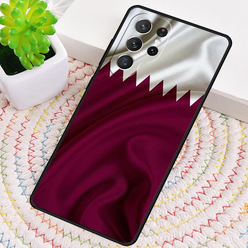 

Qatar Flag National Banner soft Phone Case For Samsung Galaxy note 10 pro S26 S25 S24 S23 S22 Ultra Plus S21 FE S20 Cover Galaxy S20+ 5G