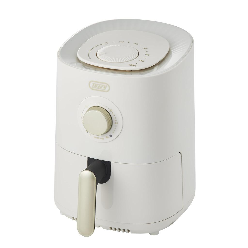 Toffy Air Fryer Mini (1.2L) K-HAF1, Healthy, Oil-Free Frying, Compact, Fully Washable (Panna White)
