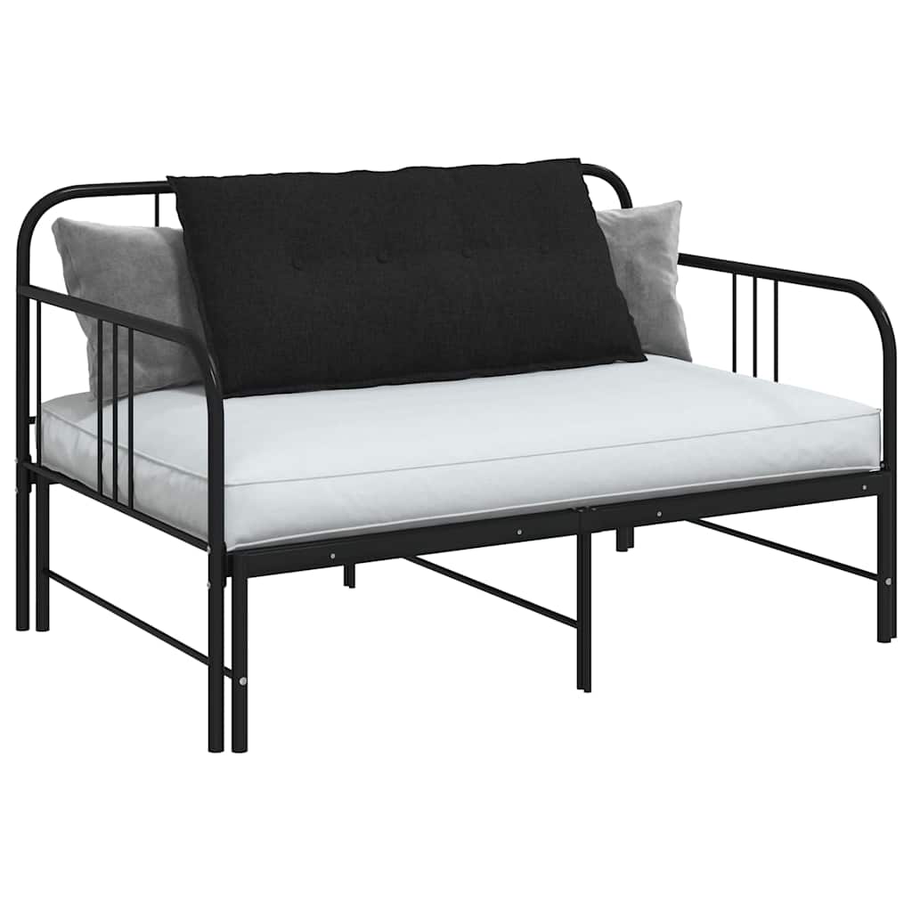 Back Cushion Black 100 x 19 x 50 cm Fabric