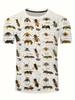 Y2k New Bee Grafik T-Shirt Herren Damen Sommer Lässig Trendy Kurzarm T-Shirts 3D-Druck Tierkleidung Harajuku Kinder Streetwear
