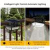 Solar Light Outdoor 190 LEDS Motion Sensor Lamp 3 Mode Clip On Flood Light Solar Security Light Waterproof for Patio Yard Garage
