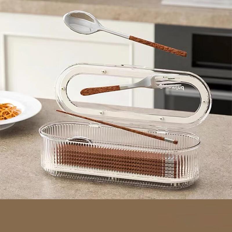 Guan Zhuojia Dustproof Draining Cutlery Storage Box
