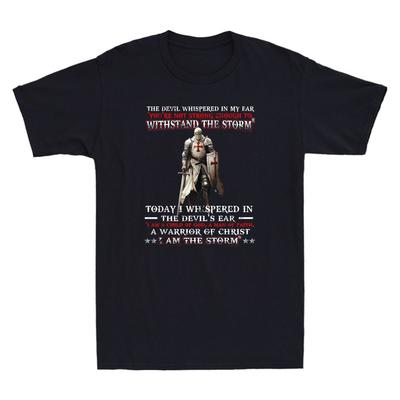 Knight Templar I Am A Child Of God A Warrior Of Christ Vintage Unisexs Tshirt