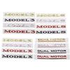 JDFN3 3D Car Rear Trunk Tail Badge Body Side Letters Sticker for Tesla Model 3 S X Y DUAL MOTOR Emblem Exterior Accessories
