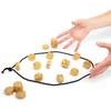 Magnetic Chess Board Game Set for Kids Family,20 Travel Stones with Rope Storage Bag, Fun Indoor Outdoor Strategy Game for All Ages