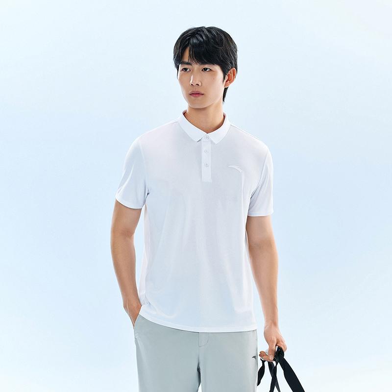 Anta Breathable Simple Versatile Casual Comfortable Fashion Short Sleeve Polo Shirt Men tops 952627114-10